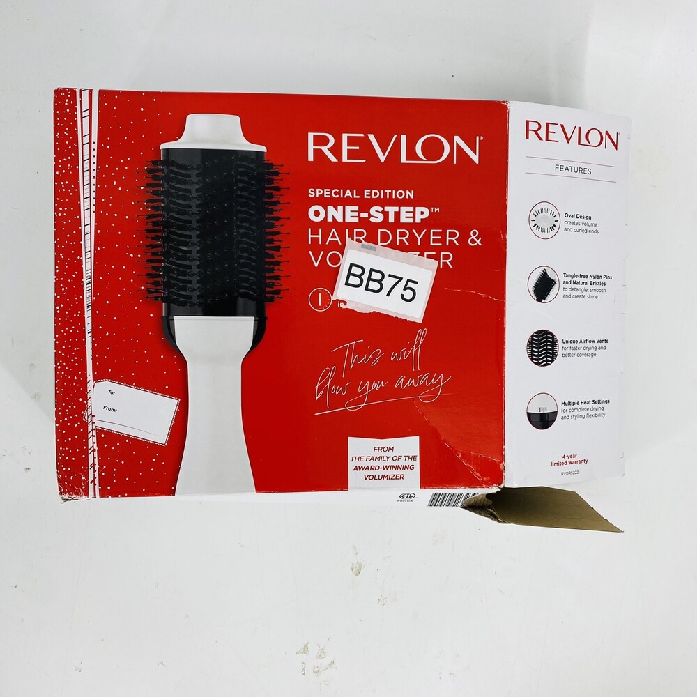 Revlon One Step Hair Dryer and Volumizer Pink/Black Less breakage More Shine